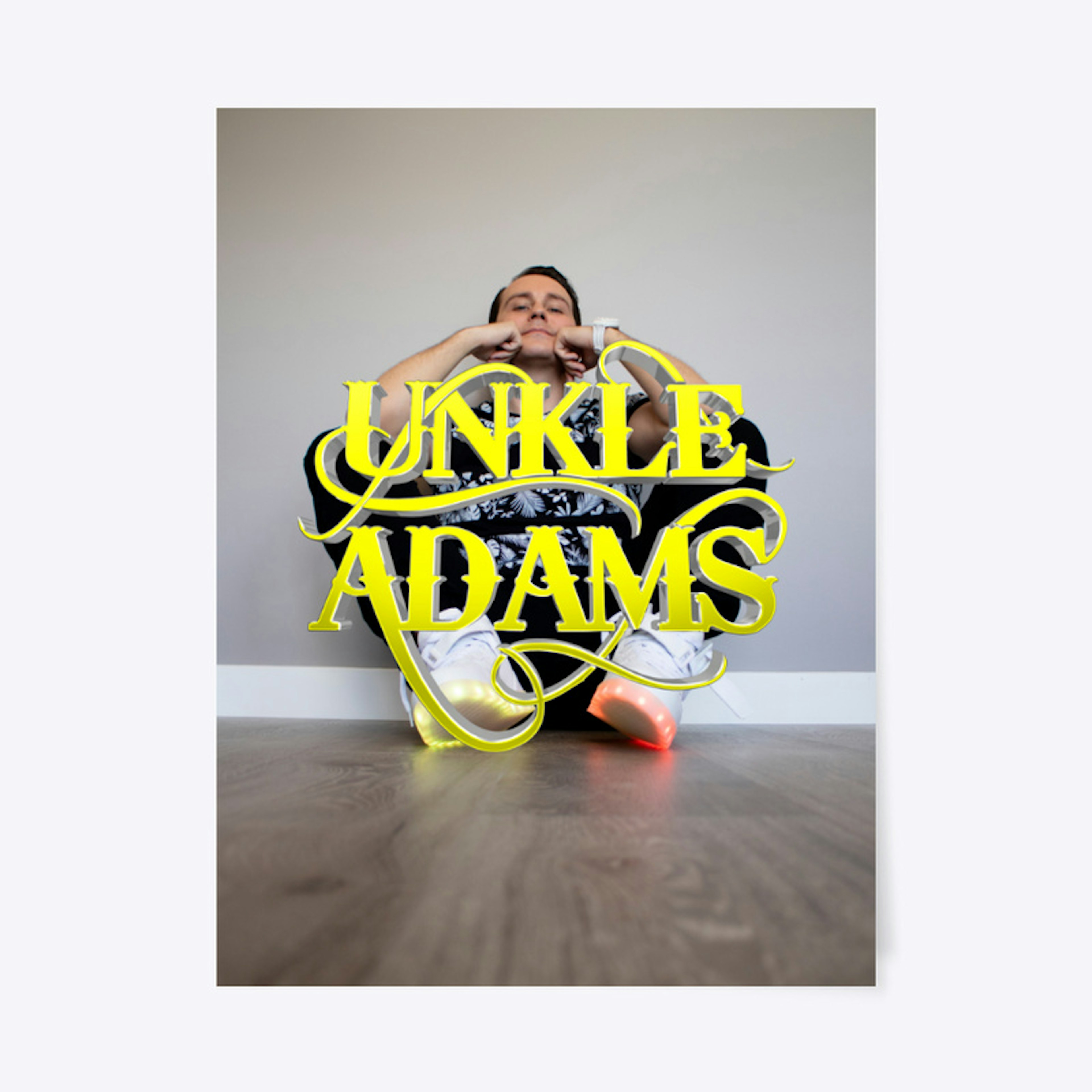Unkle Adams Poster (Yellow 3D Logo)